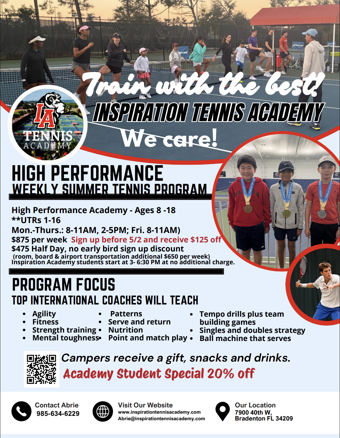 Inspiration Tennis Academy | Elite Tennis Training in Florida